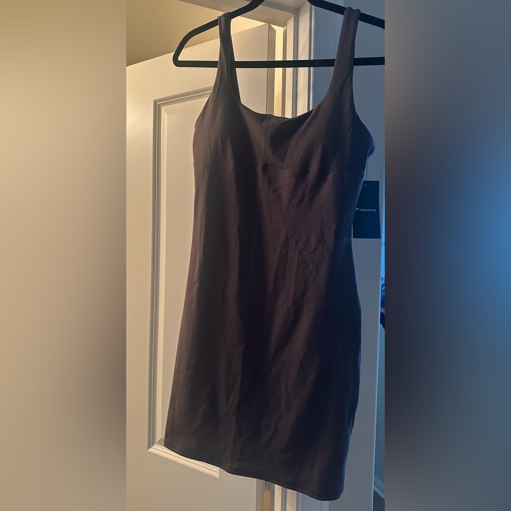 Fabletics Taupe Slate PureLux Mini Dress